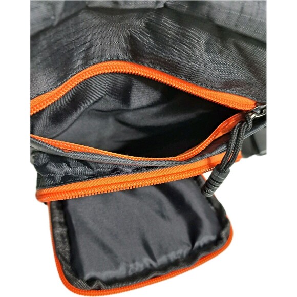 Fishing Tackle Surf Bag Black Orange Piscifun Sling Shoulder Padded Nylon - Picture 5 of 8